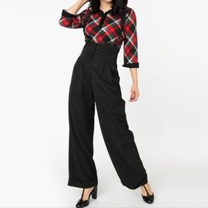 Unique Vintage Suspender Pants
